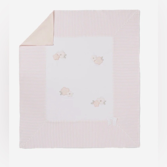 Mayoral Other - Mayoral Baby Girl Rose Appliqué Blanket